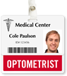Optometrist Badge Buddy For Horizontal ID Cards