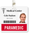 Paramedic Badge Buddy For Horizontal ID Cards