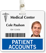 Patient Accounts Badge Buddy For Horizontal Id Cards