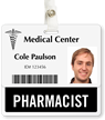 Pharmacist Badge Buddy For Horizontal ID Cards