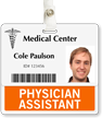 Physician Assistant Horizontal Id Badge Buddy