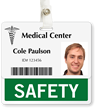 Safety Badge Buddy For Horizontal ID Cards