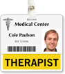 Therapist Badge Buddy For Horizontal Id Cards