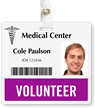Volunteer Badge Buddy For Horizontal ID Cards