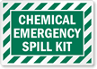 Chemical Emergency Spill Kit Label
