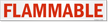 Flammable Safety Label