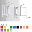 10" Sanitation Rack, Six 2" Hooks