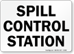 Spill Control Station Sign