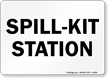 Spill Kit Station Sign