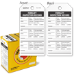 Forklift Inspection Record Tag-in-a-Box with Fiber Patch