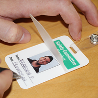 Self Laminating Safety Committee Member wallet Card