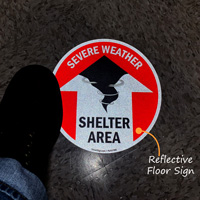 Severe Weather Shelter Area (with Up Arrow)