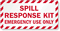 Spill Response Kit, Emergency Use Only Label
