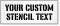 Customize Text Sign Stencil